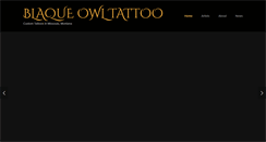 Desktop Screenshot of blaqueowltattoo.com