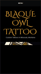 Mobile Screenshot of blaqueowltattoo.com